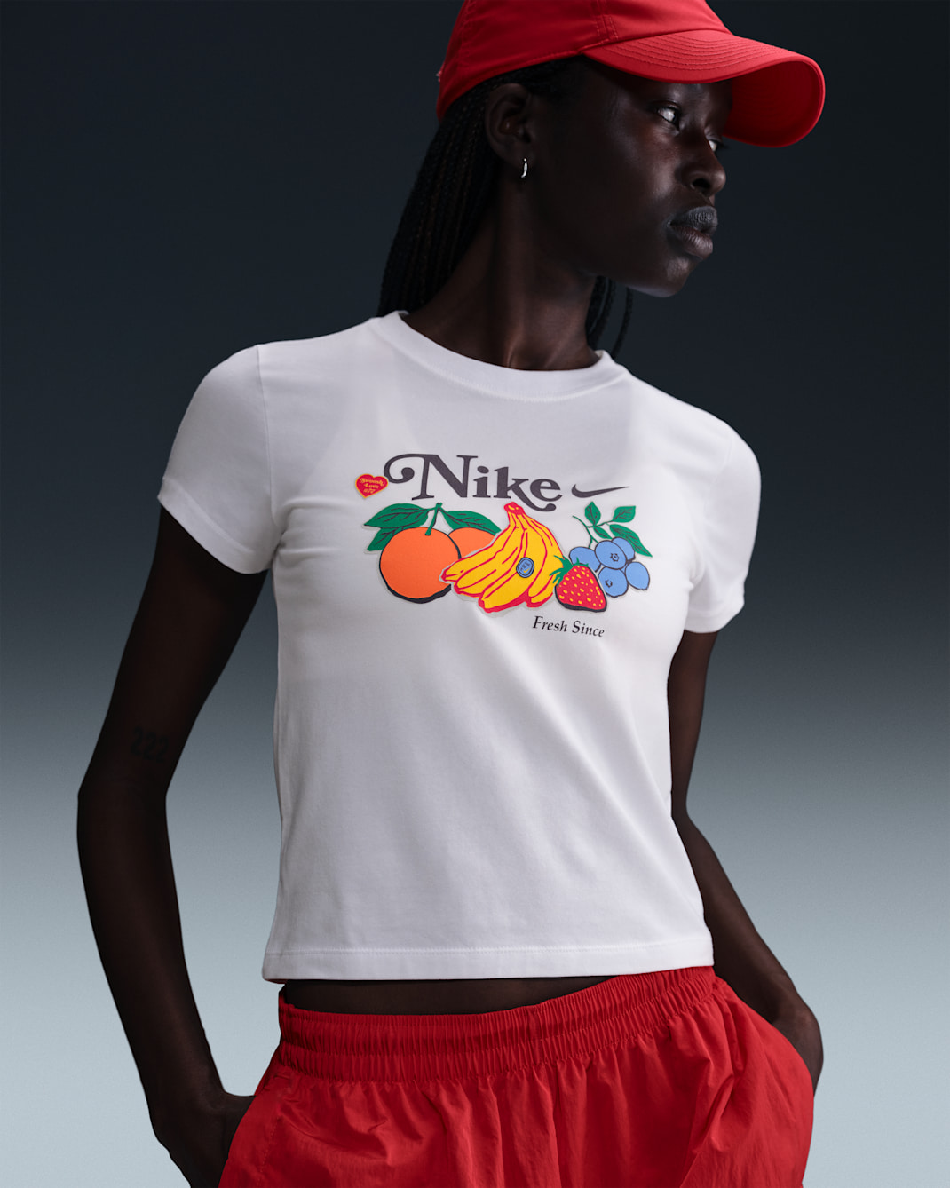 Nike Sportswear Chill Knit Women's Slim Cropped T-Shirt - White