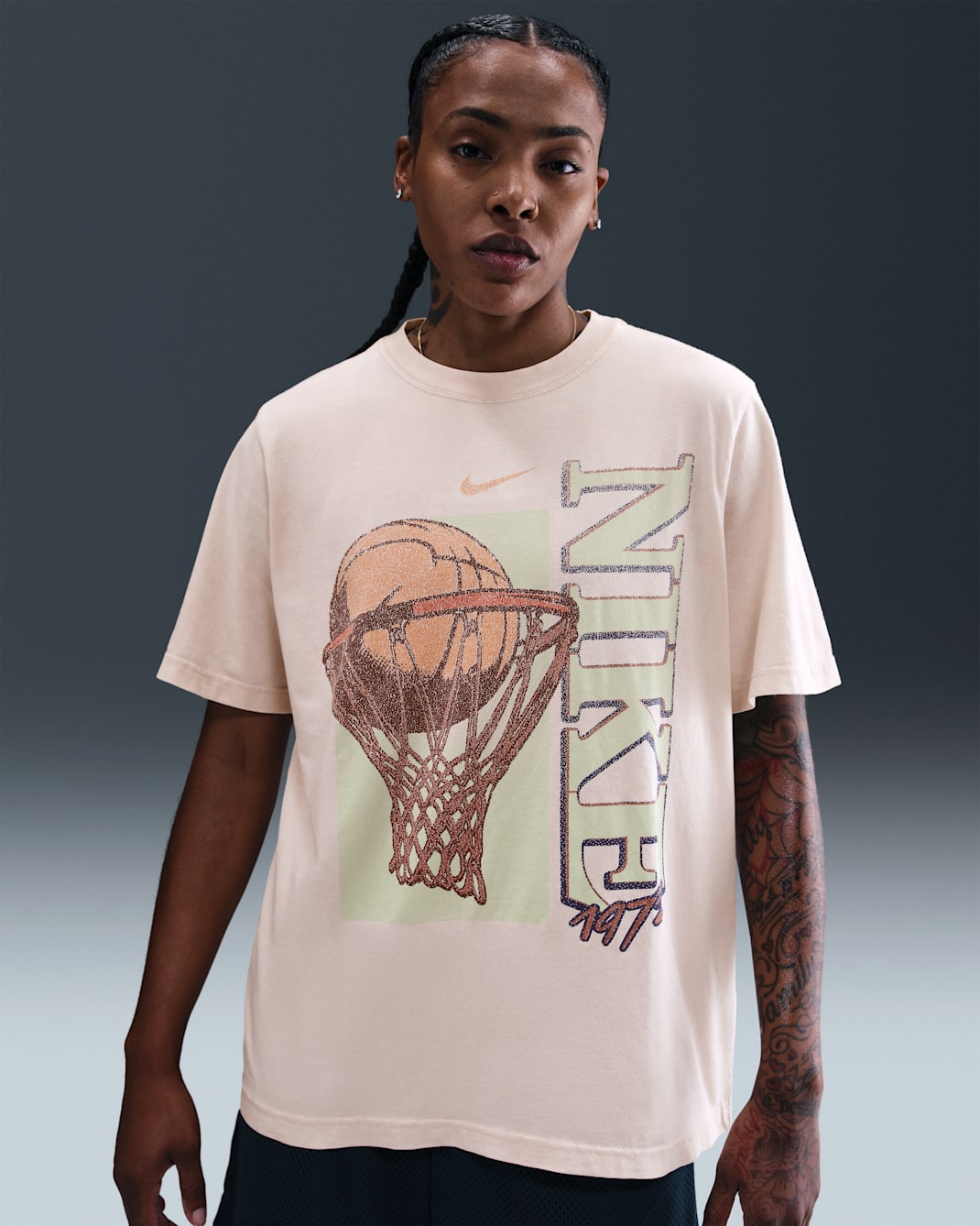 Playera de básquetbol para mujer Nike - Rojo sedimento