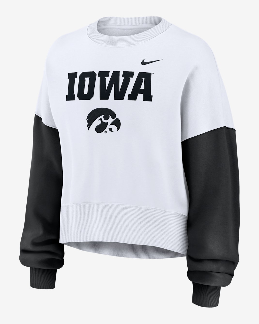 Iowa Hawkeyes Primetime Women's Nike College Pullover Crew - White