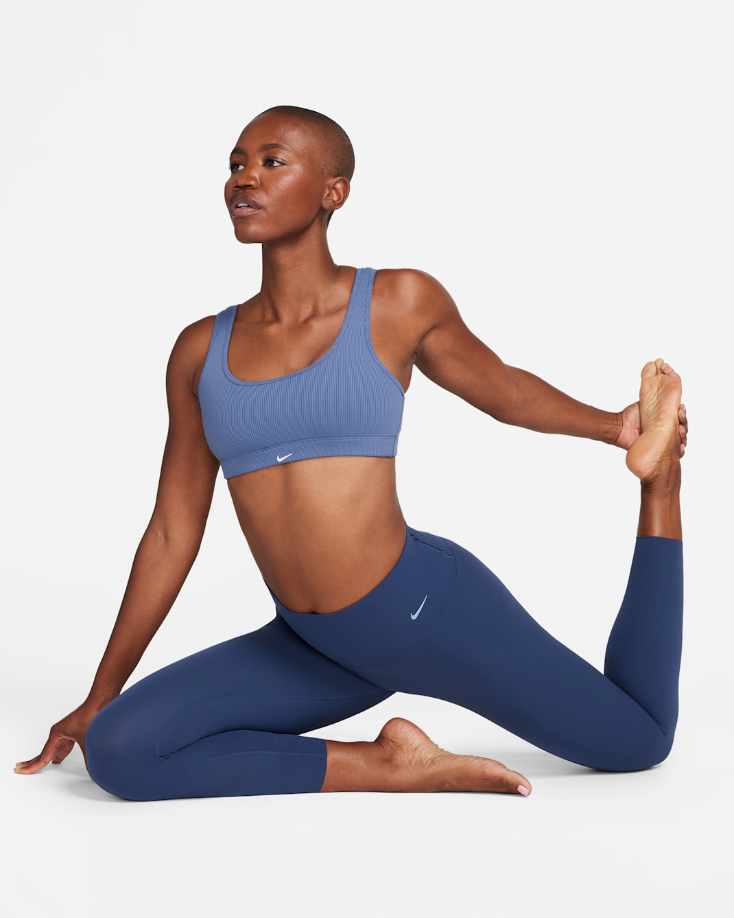 Nike Zenvy Women's High-Waisted 7/8 Leggings - Midnight Navy/Black