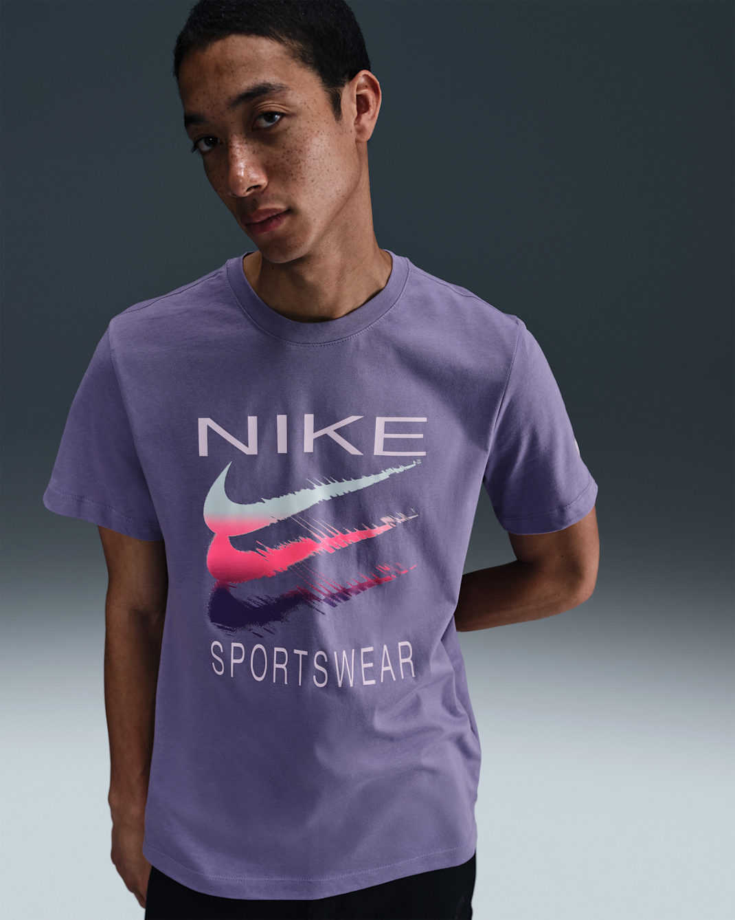 Playera para hombre Nike Sportswear - Amatista empolvado