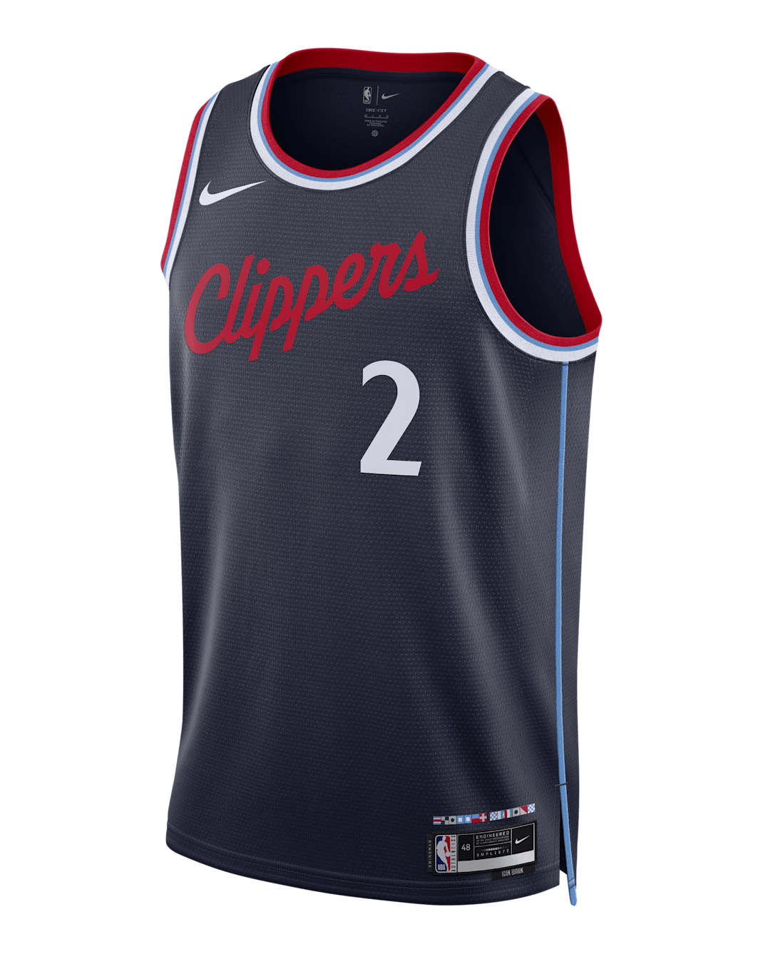Kawhi Leonard LA Clippers Swingman Icon Edition Men's Nike Dri-FIT NBA Jersey - College Navy