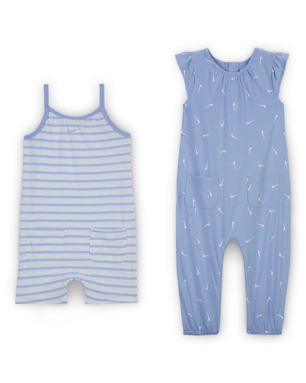 Nike Essentials Baby (12-24M) 2-Pack Romper Set - Cobalt Bliss