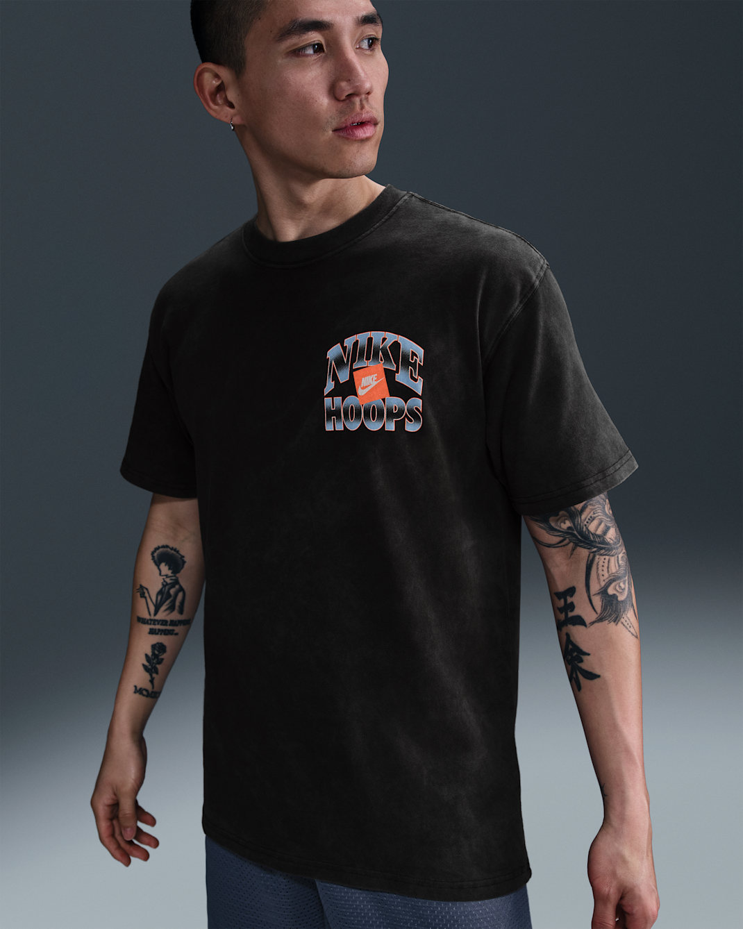 ナイキ メンズ マックス90 バスケットボール Tシャツ - ブラック