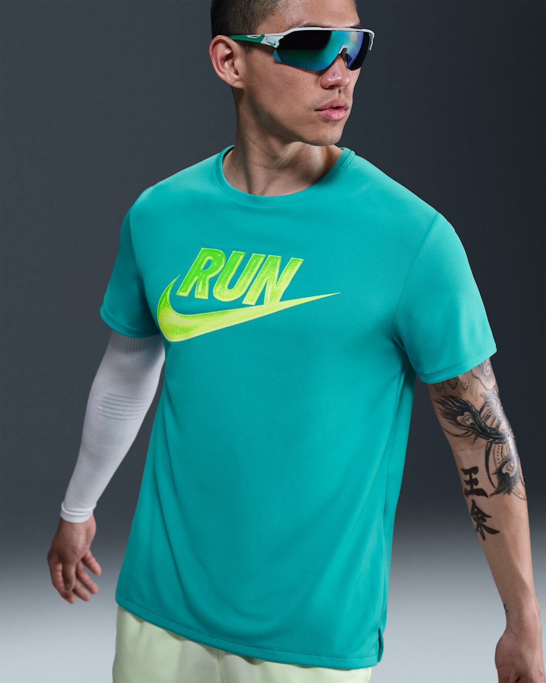 Nike Miler Run Energy Men's Dri-FIT Short-Sleeve Running Top - Dusty Cactus