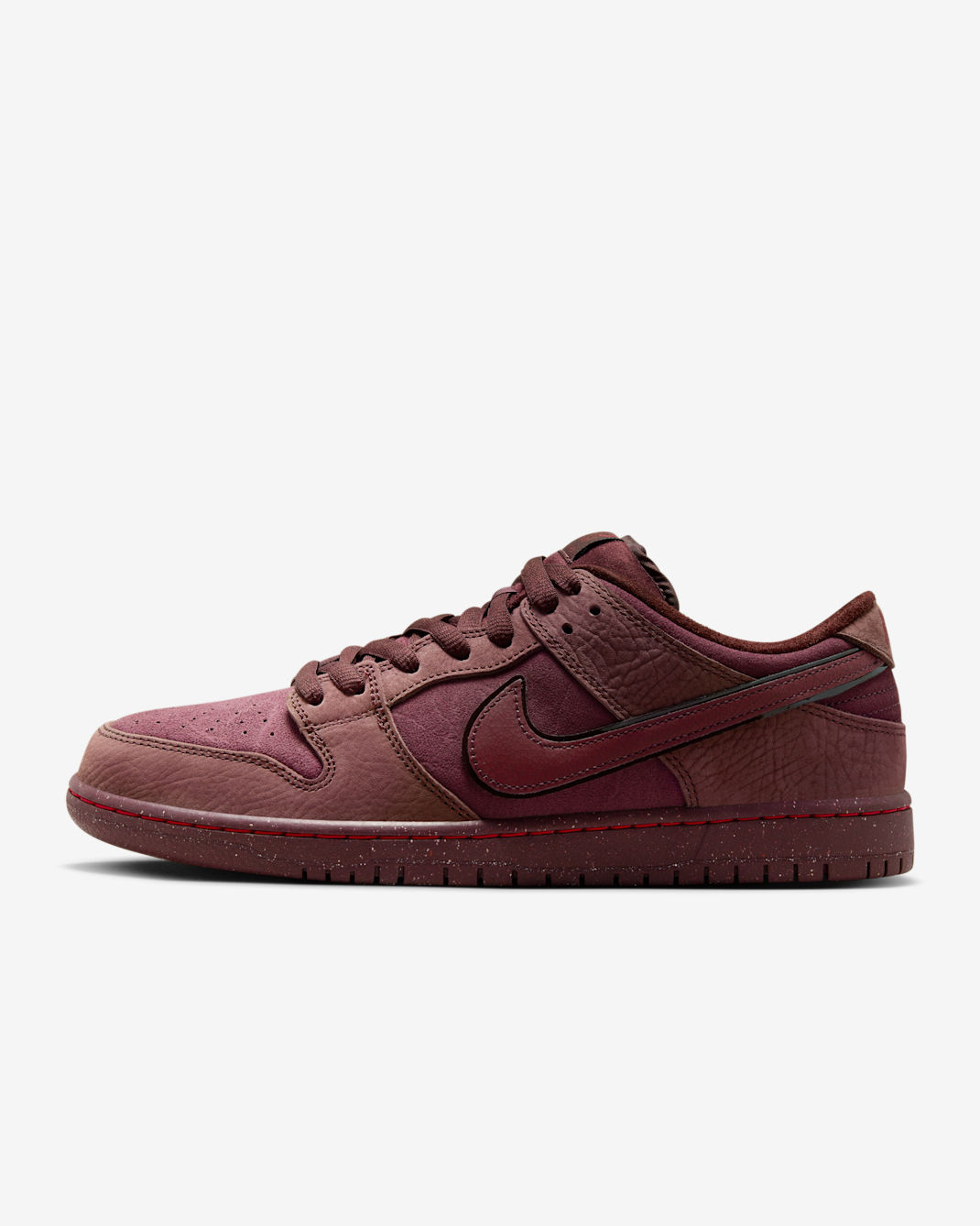 Nike SB Dunk Low Premium Skate Shoes - Burgundy Crush/Earth/Dark Pony/Dark Team Red