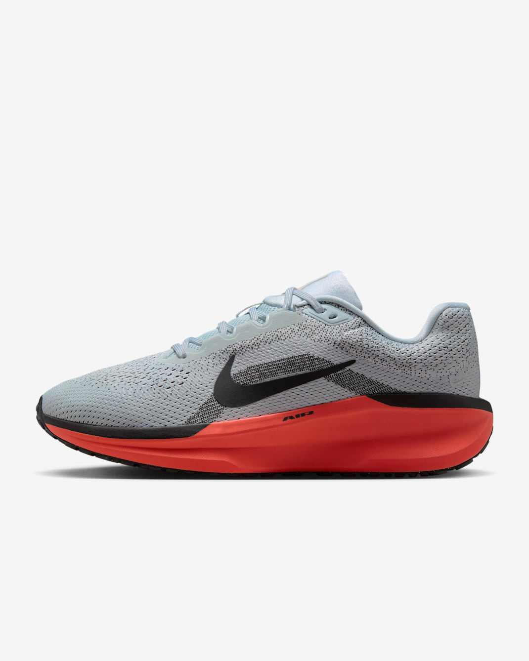 Nike Winflo 11 Men's Road Running Shoes - Pure Platinum/Bright Crimson/Vast Grey/Black
