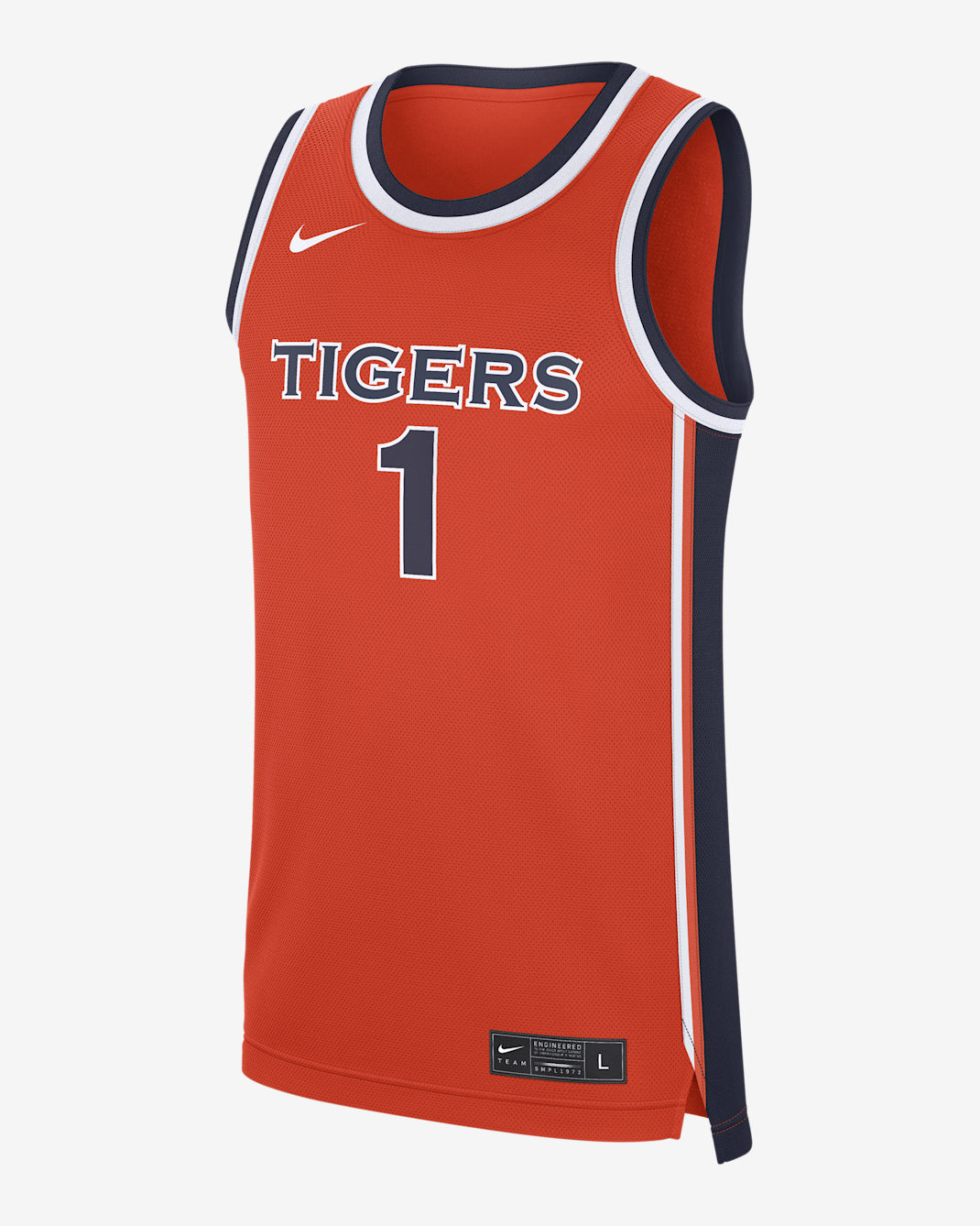 Auburn Replica Men's Nike College Basketball Jersey - Orange