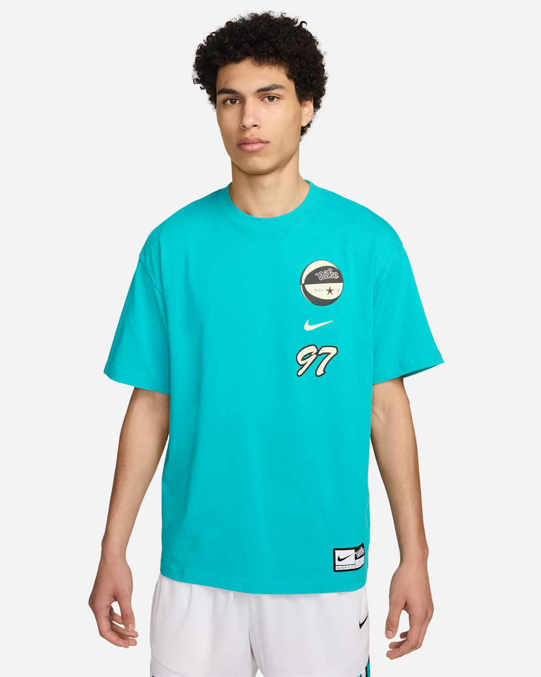 Playera de básquetbol Max90 para hombre Nike - Cactus empolvado