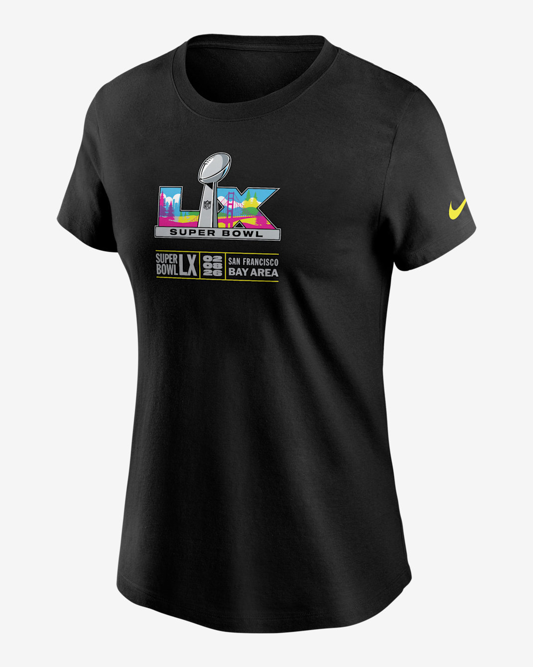 Super Bowl LX Women's Nike NFL T-Shirt - Black