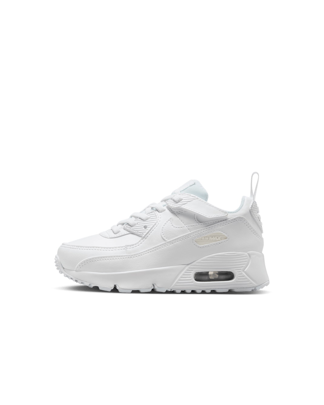 Nike Air Max 90 EasyOn Little Kids' Shoes - White/Metallic Silver/White/White