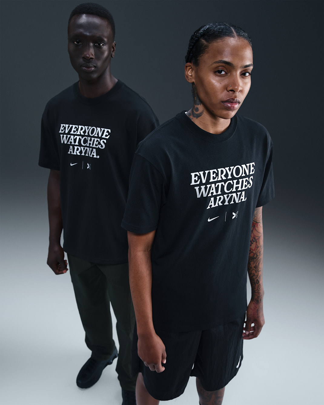 Everyone Watches Women's Sports™ "Aryna Sabalenka" Nike by TOGETHXR Tennis T-Shirt - Black