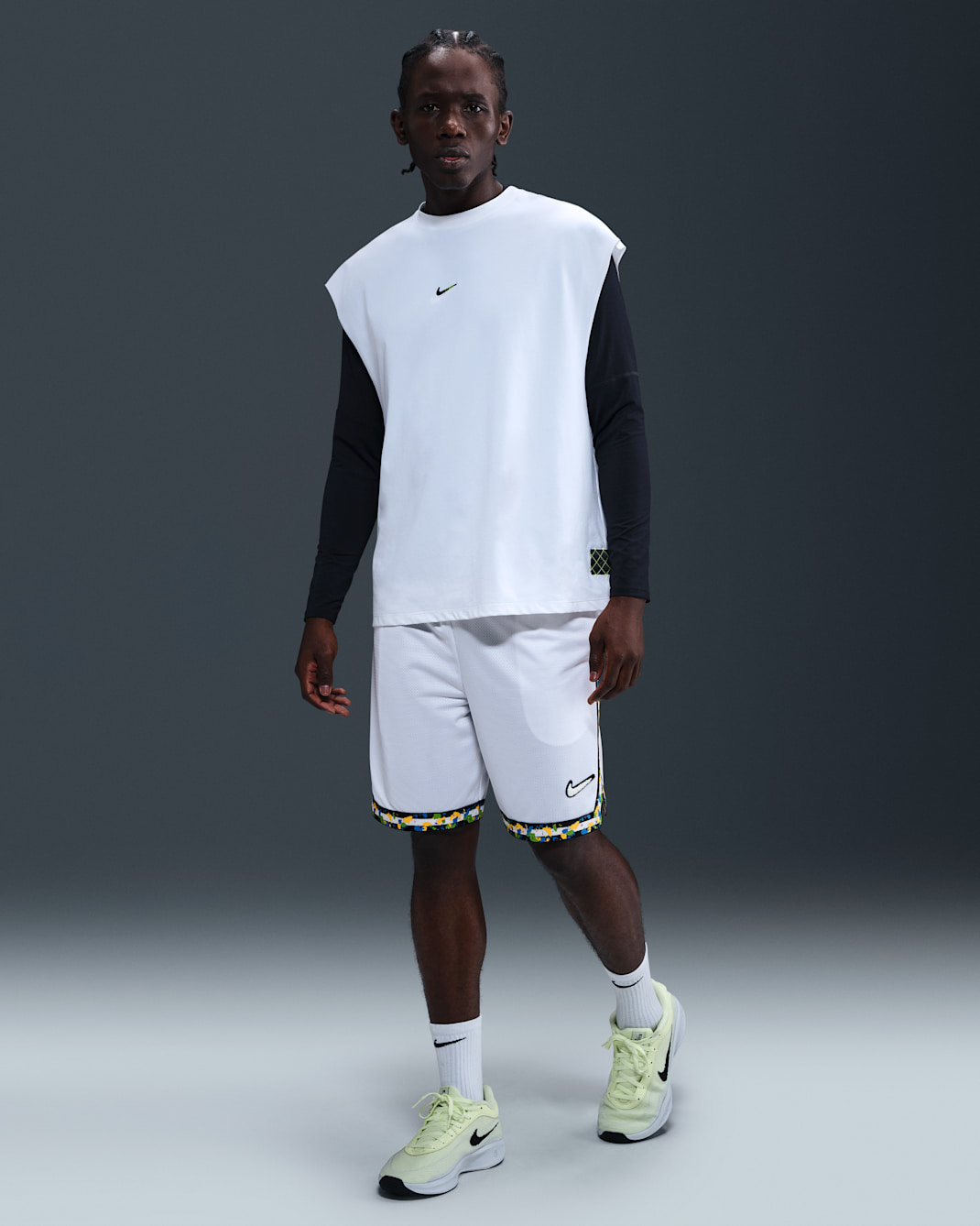 Shorts da basket 20 cm Dri-FIT Nike DNA – Uomo - Bianco