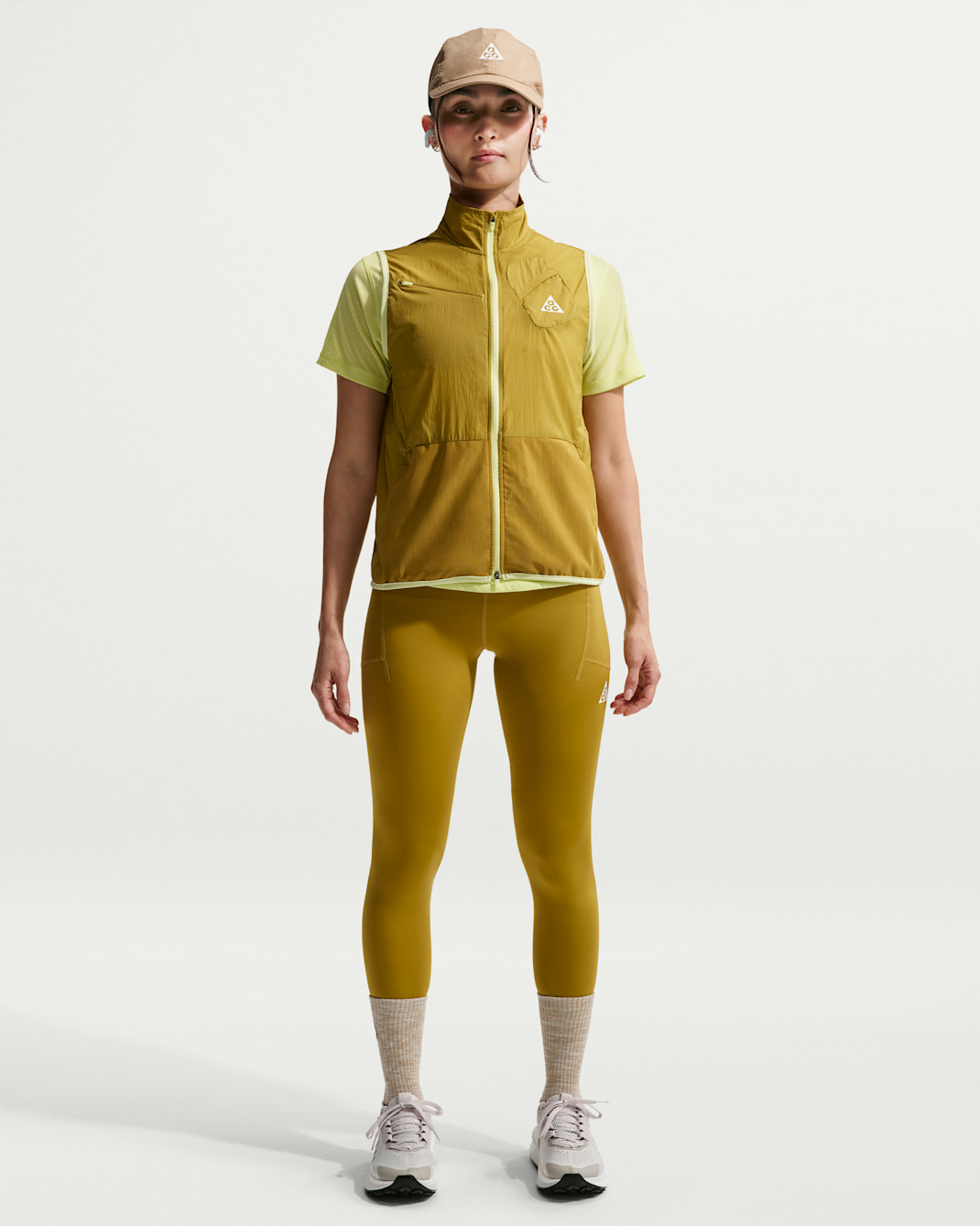 Nike ACG Women's Dri-FIT High-Waisted 7/8 Trail Running Leggings - Peat Moss/Ironstone/Peat Moss/Summit White