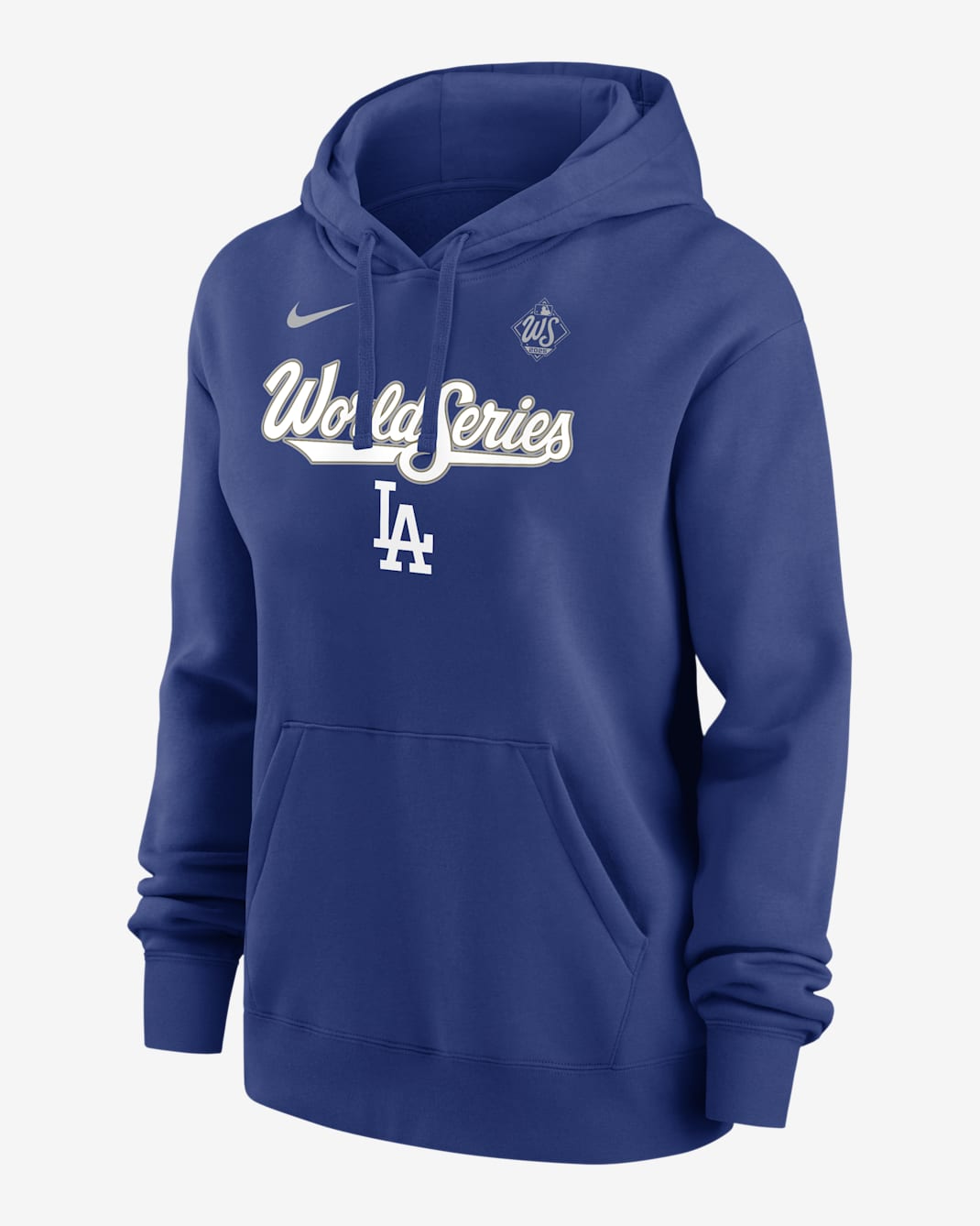 Los Angeles Dodgers 2025 World Series Participant Authentic Collection Women's Nike MLB Pullover Hoodie - Rush Blue