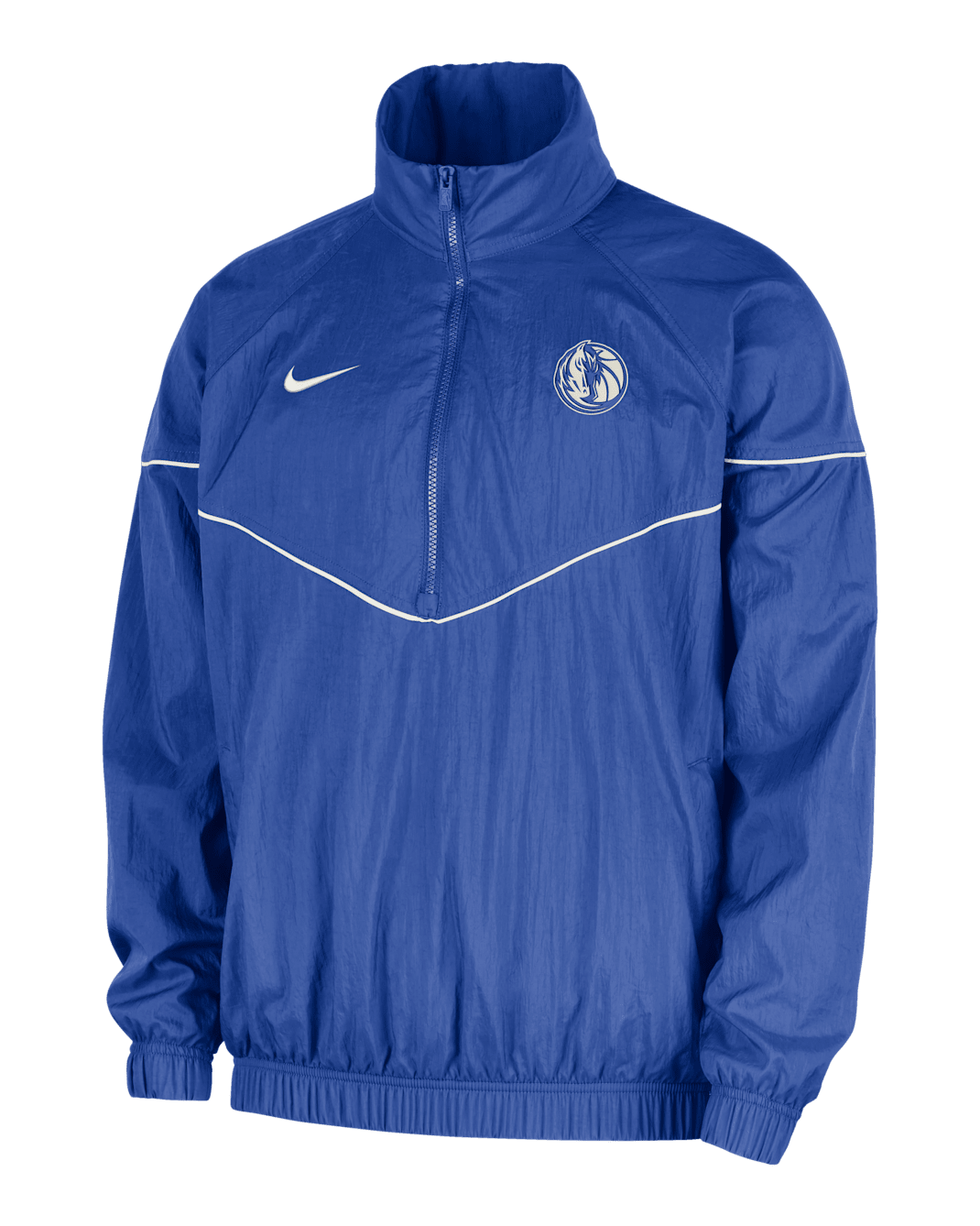 Chamarra tipo anorak Nike de la NBA para hombre Dallas Mavericks Courtside Windrunner - Royal juego/Vela