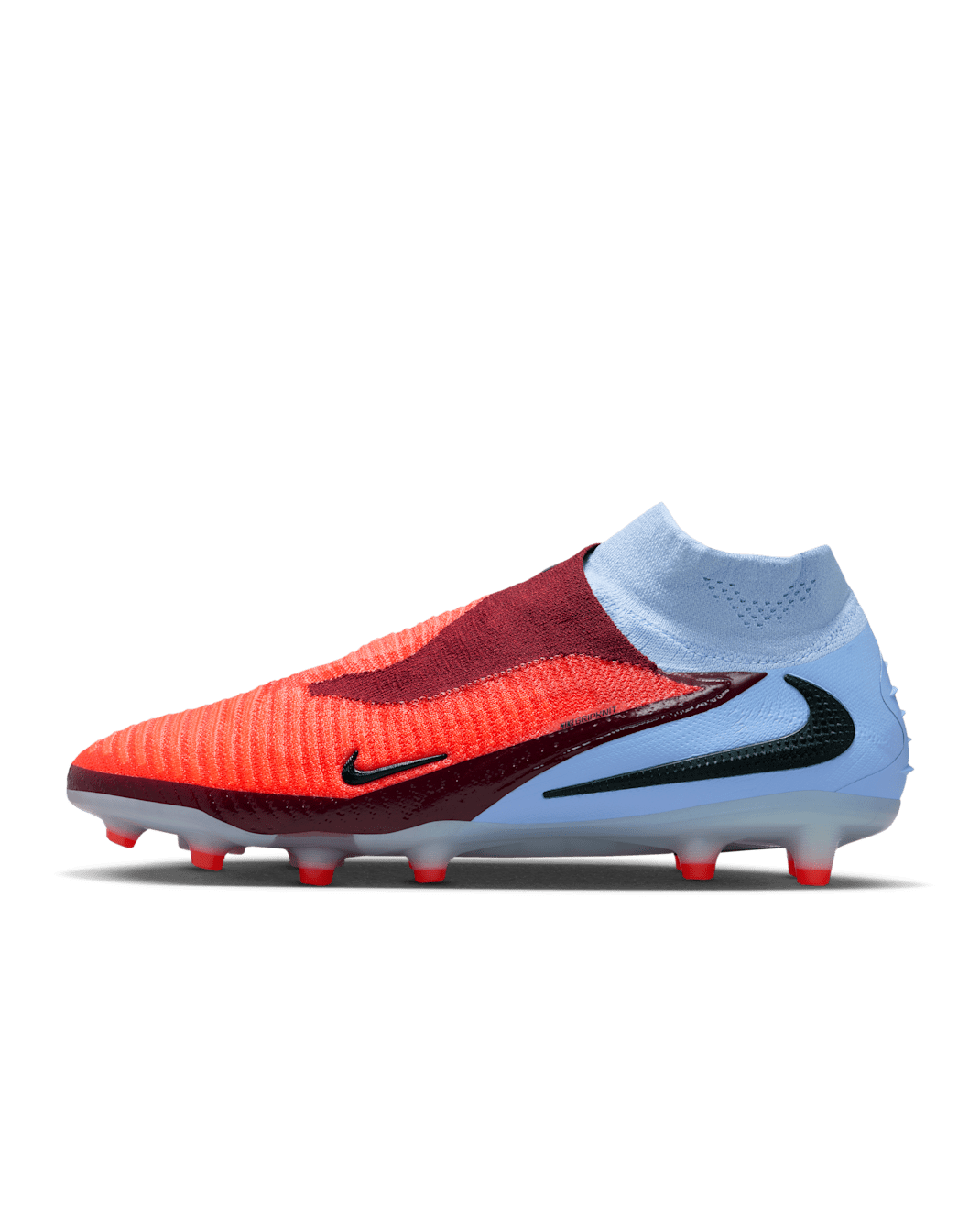Chaussure de foot à crampons pour terrain synthétique Nike Phantom 6 High Elite - Royal Tint/Noir/Bright Crimson
