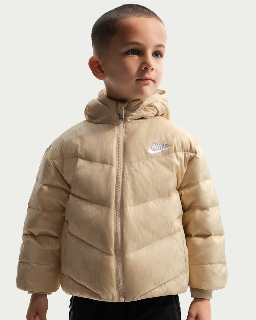 나이키 리틀키즈 모노그램 패딩 재킷 - 샌드드리프트