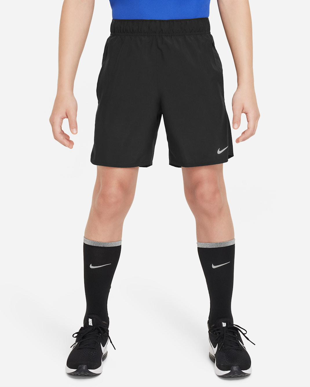 Nike Dri-FIT Challenger Older Kids' (Boys') Training Shorts - Black/Black