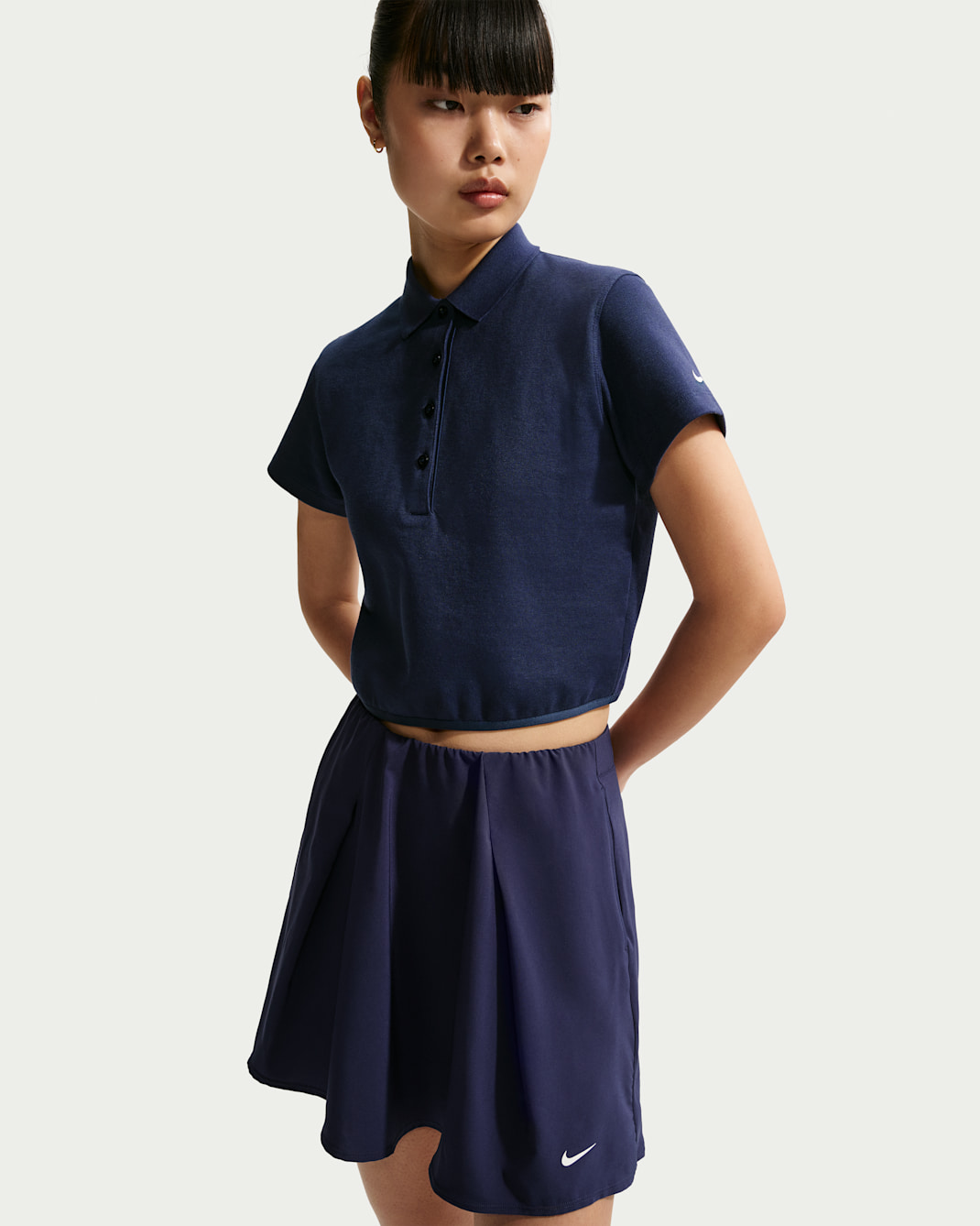 Nike Women's Short-Sleeve Golf Polo - Midnight Navy/Sail