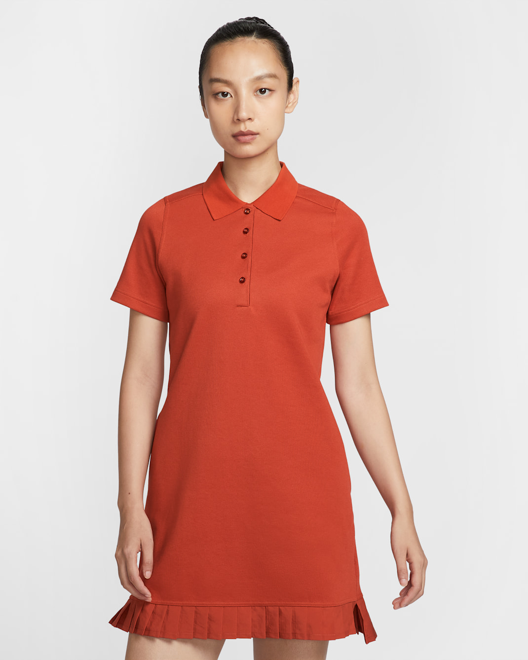Nike Women's Golf Polo Dress - Dragon Red/Sail