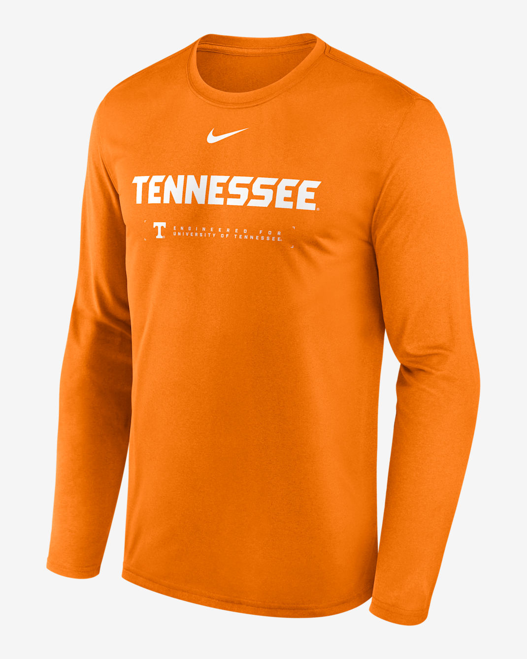 Tennessee Courtside Basketball Shootaround Legend Men's Nike Dri-FIT College Long-Sleeve T-Shirt - Orange