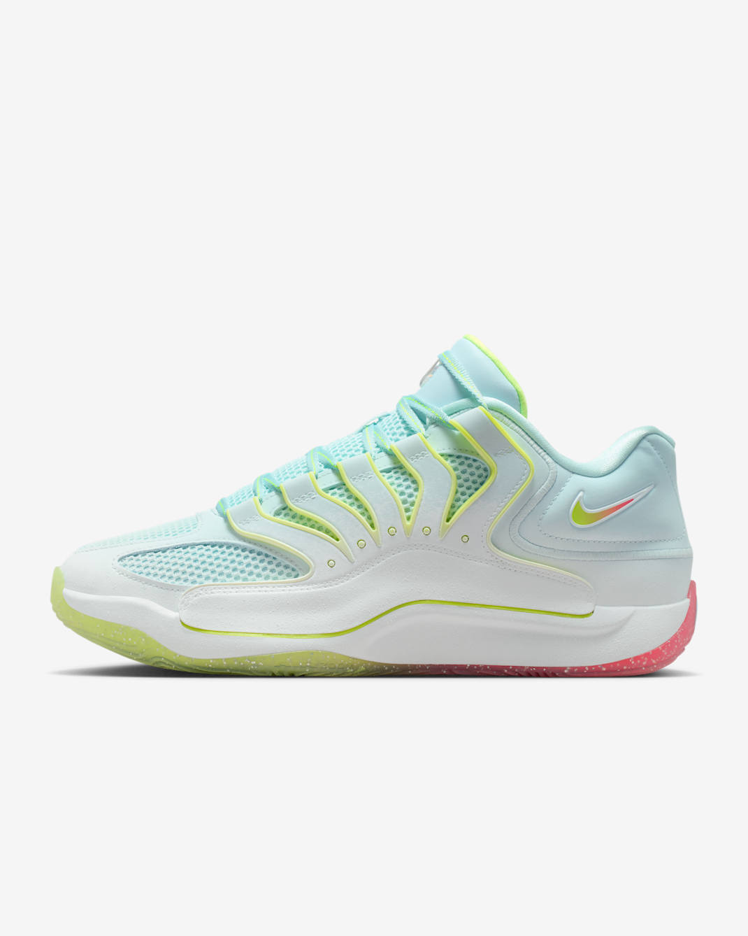 KD18 "Gifted" Sabatilles de bàsquet - Blanc/Volt/Carmesí brillant/Glacier Blue