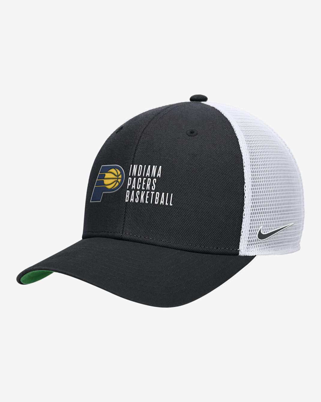 Indiana Pacers 2024/25 Rise Icon Edition Nike NBA Trucker Cap - Black