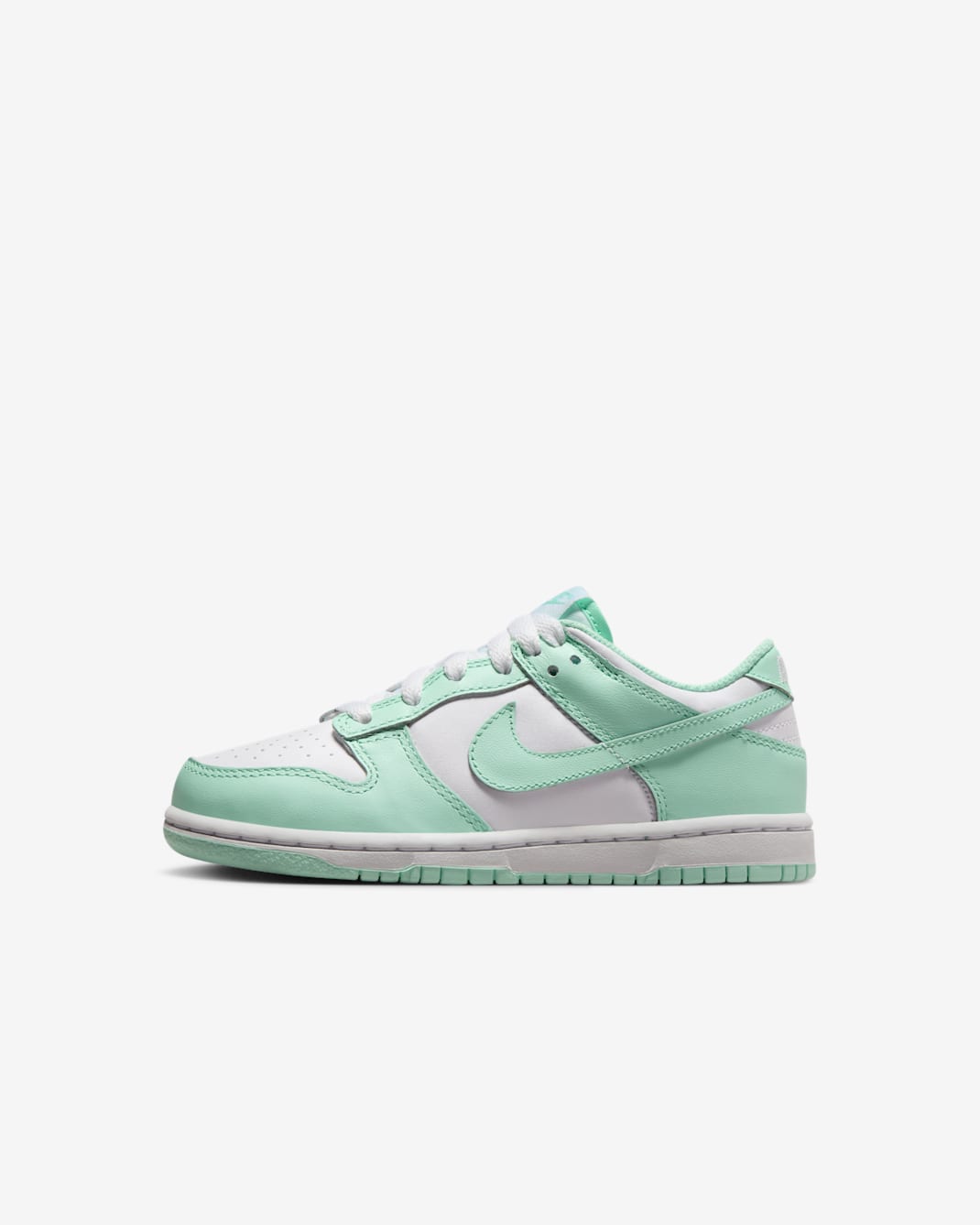 Nike Dunk Low Little Kids' Shoes - White/Mint Foam