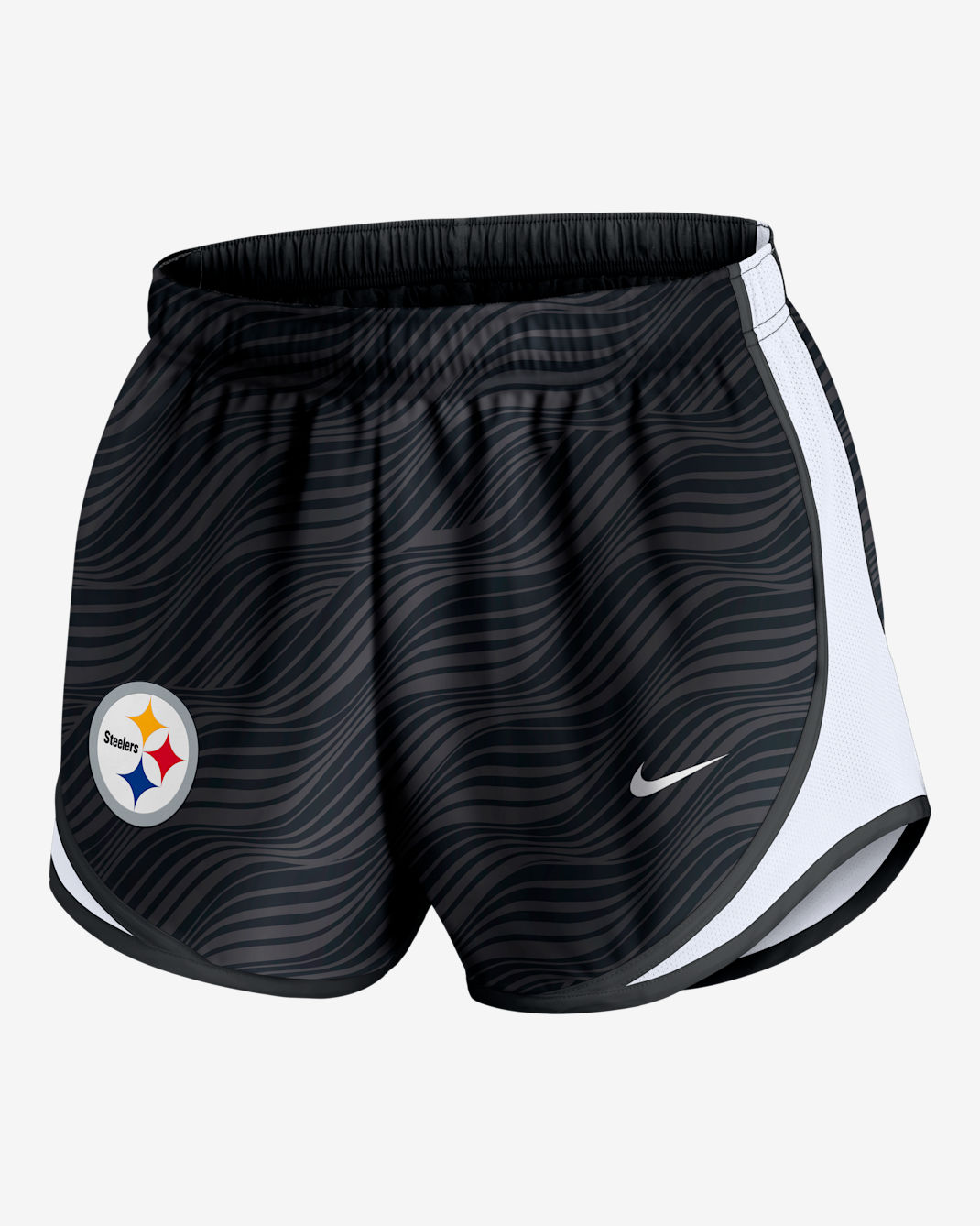Pittsburgh Steelers Tempo Women's Nike Dri-FIT NFL Shorts - Anthracite/White