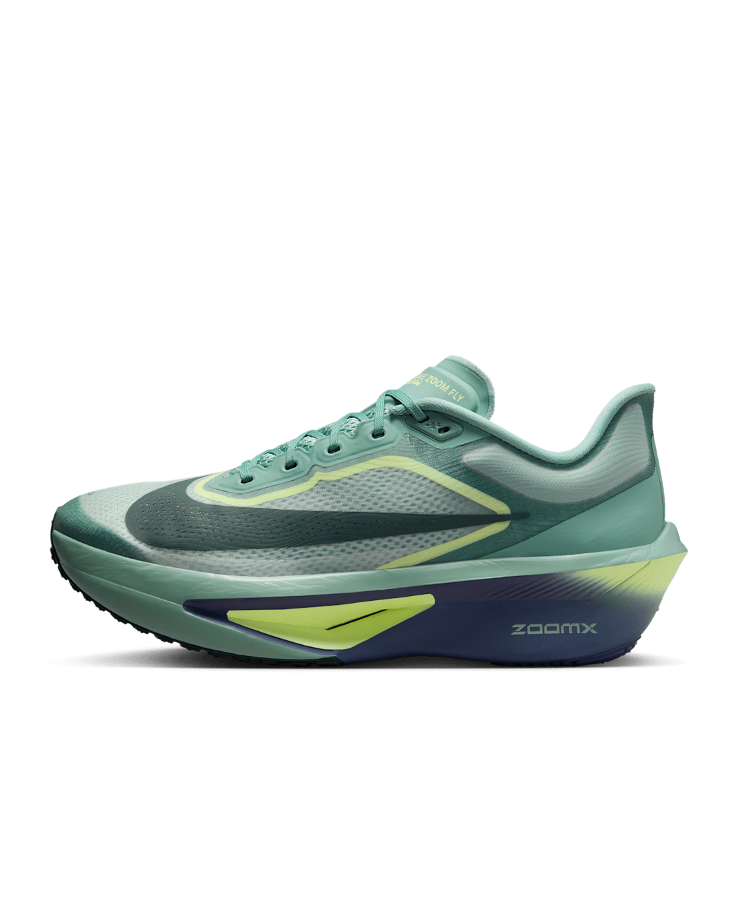 Nike Zoom Fly 6 Men's Road Racing Shoes - Cannon/Light Silver/Cobalt Bliss/Seaweed
