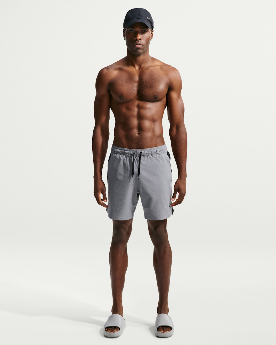 Nike Swim Contend Essential Men's 7" Brief-Lined Volley Short - Cool Grey