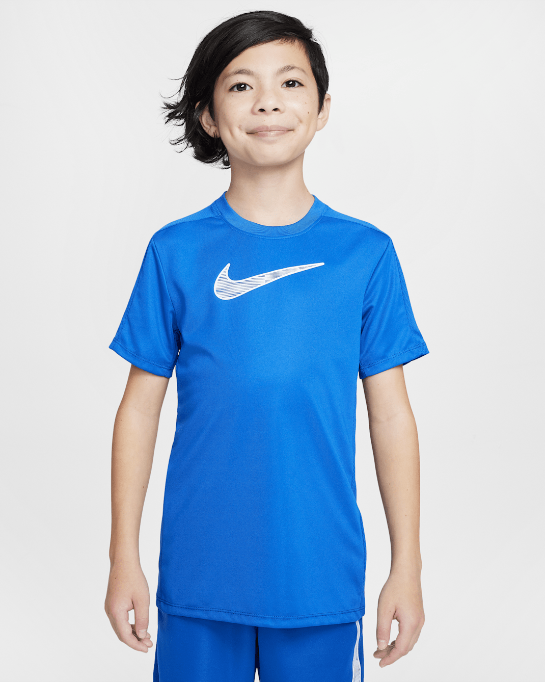 Nike Trophy23 Big Kids' Dri-FIT Short-Sleeve Top - Game Royal/Game Royal/White