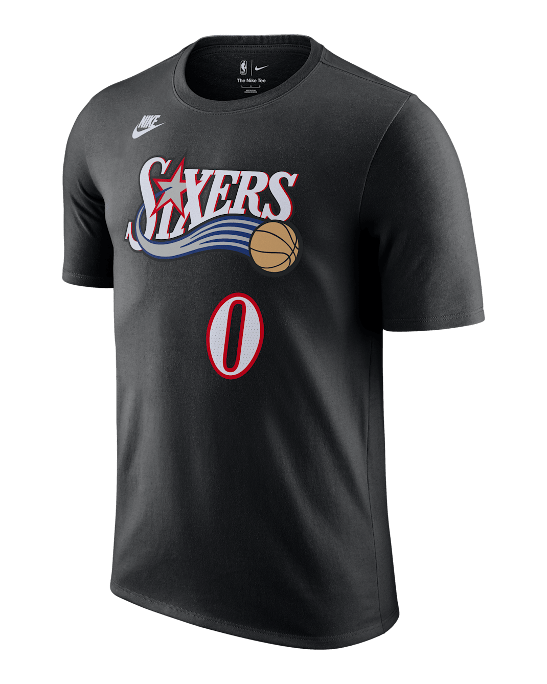Philadelphia 76ers Hardwood Classics Essentials Men's Nike NBA T-Shirt - Black