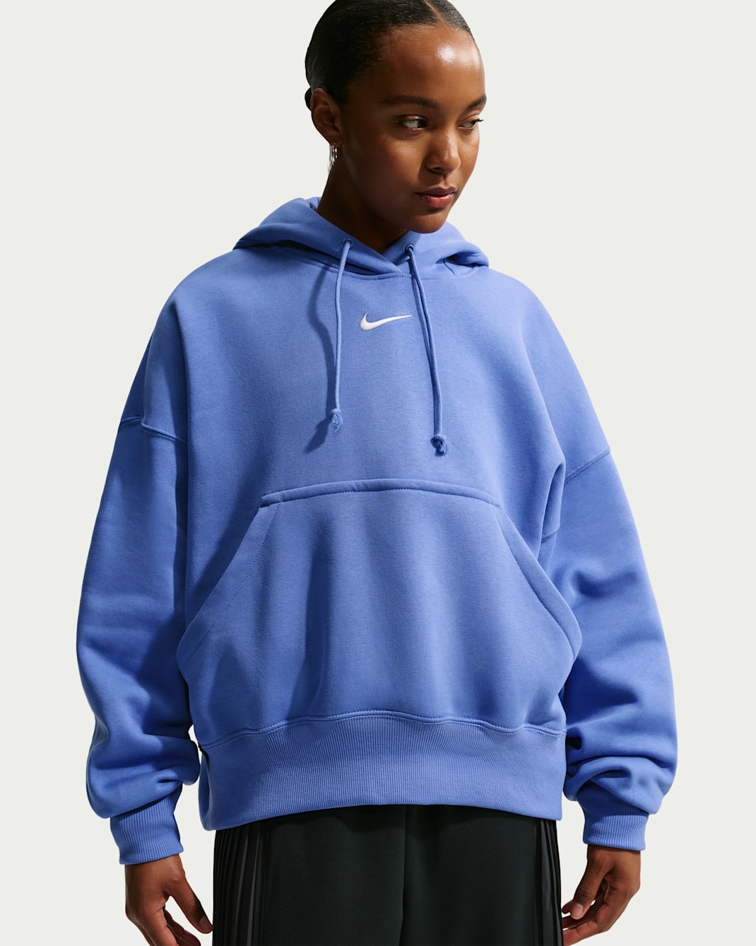 Nike Sportswear Phoenix Fleece Women's Over-Oversized Pullover Hoodie - Light Medium Blue/Sail