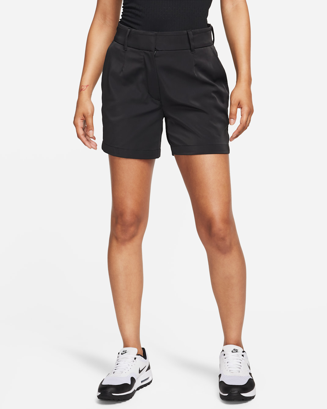 Shorts de golf de 13 cm para mujer Nike Dri-FIT Victory - Negro/Blanco