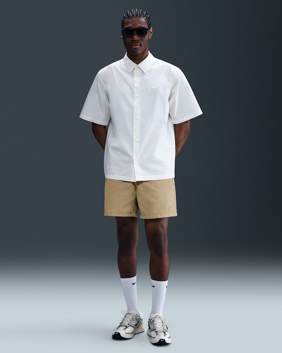 Nike Club Men's Washed Chino Shorts - Parachute Beige/Parachute Beige