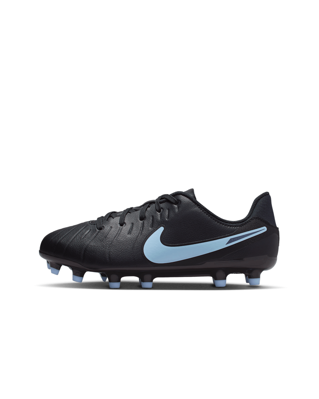 Chaussure de foot basse à crampons multi-surfaces Nike Jr. Tiempo Legend 10 Academy pour enfant/ado - Noir/Noir