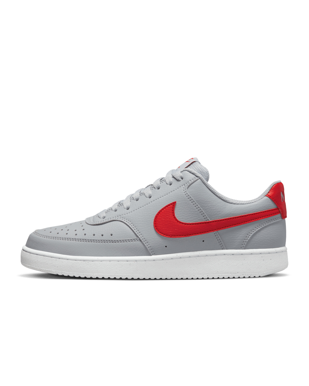 Nike Court Vision Low Next Nature Men's Shoes - Wolf Grey/White/University Red