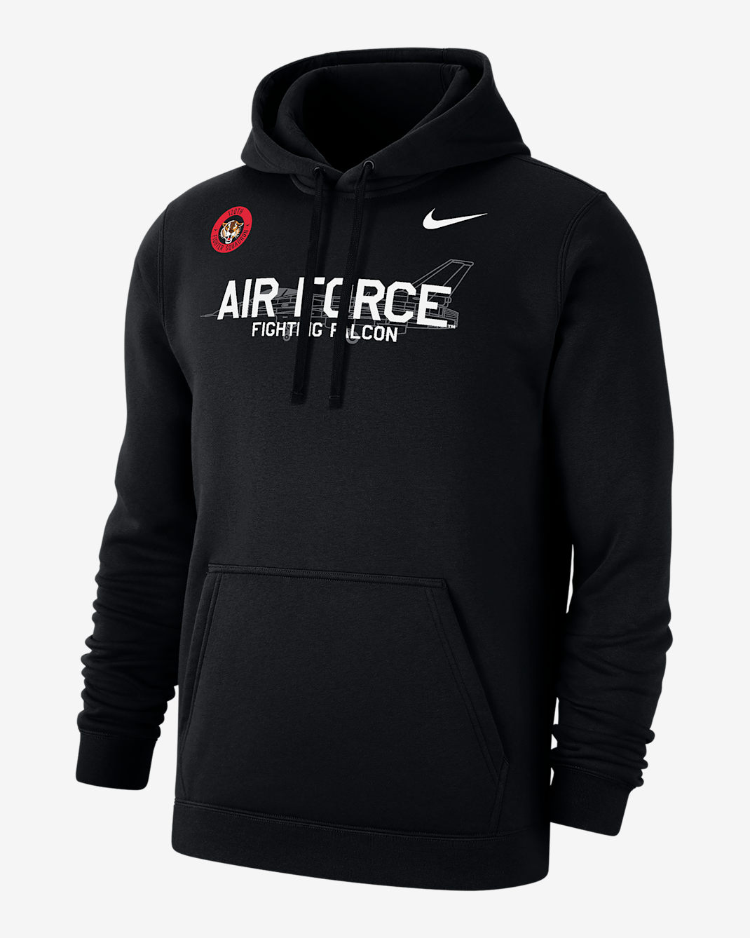 Air Force Club Fleece Men's Nike College Pullover Hoodie - Black