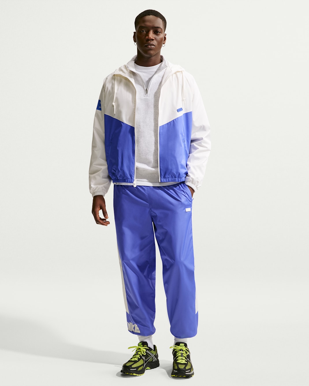 Nike Windrunner Men's Woven Graphic Pants - Sapphire/Sail/Sail