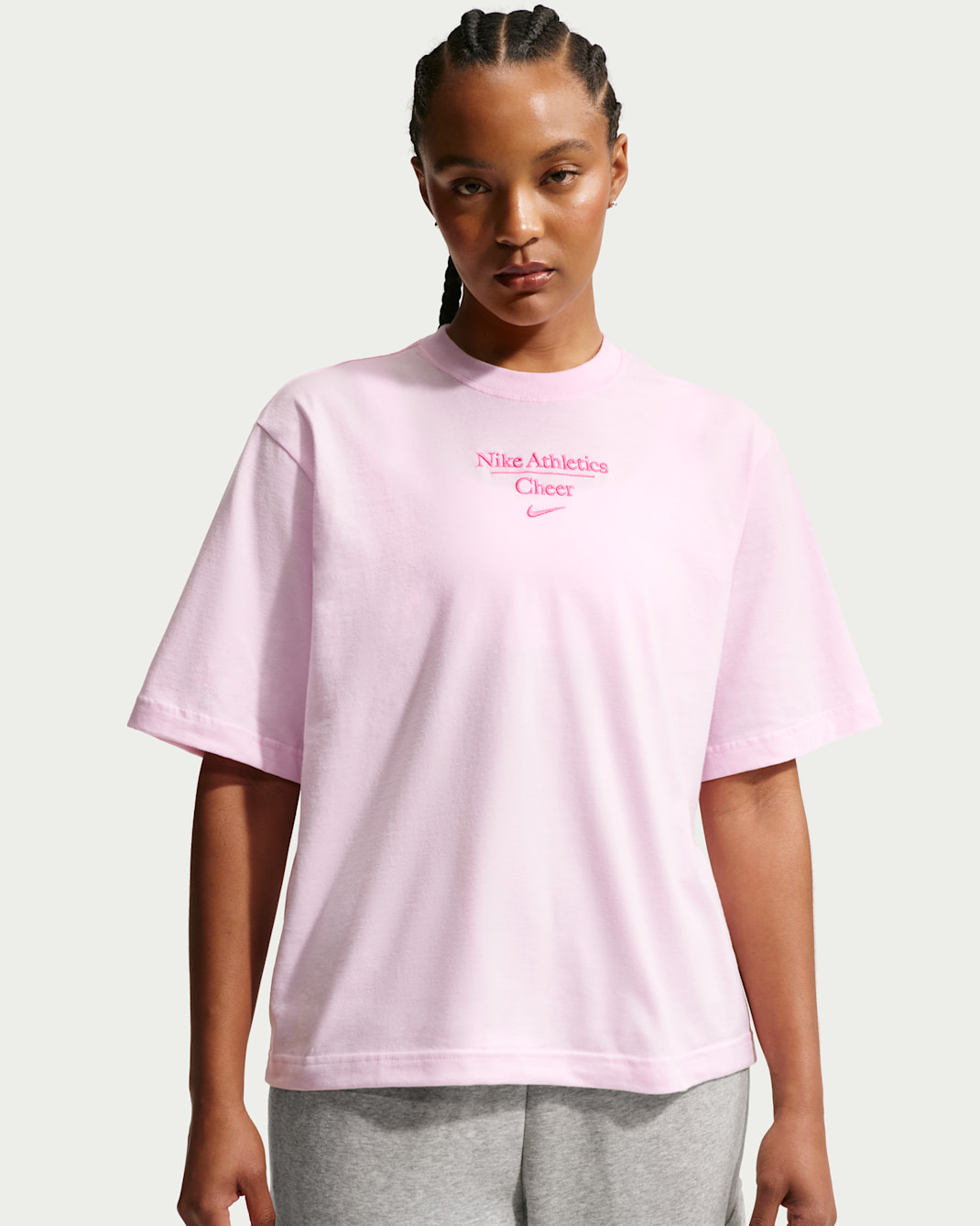 Nike Cheer Women's Boxy T-Shirt - Pink Foam/Pink