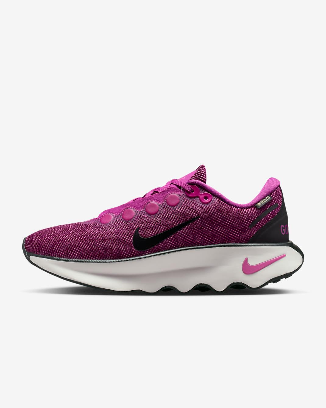 Nike Motiva GORE-TEX Women's Waterproof Walking Shoes - Bordeaux/Fire Pink/Cactus Flower