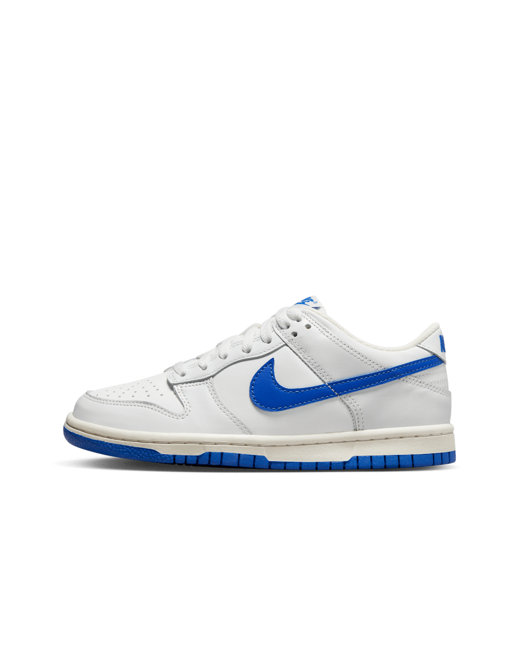 Nike Dunk 低筒大童鞋款 - Summit White/Hyper Royal