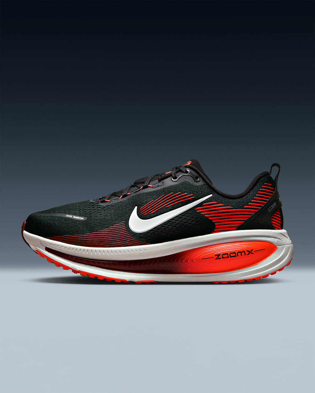 Nike Vomero 18 Men's Road Running Shoes (Extra Wide) - Black/Bright Crimson/Team Red/Summit White