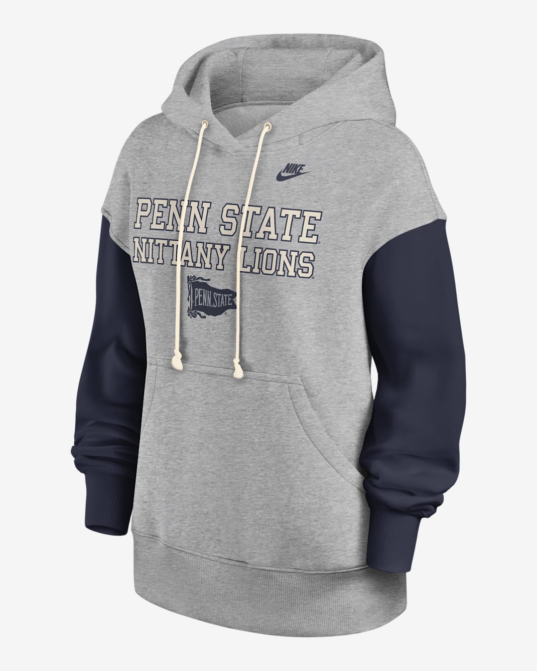 Penn State Legacy Phoenix Women's Nike College Pullover Hoodie - Grey Heather