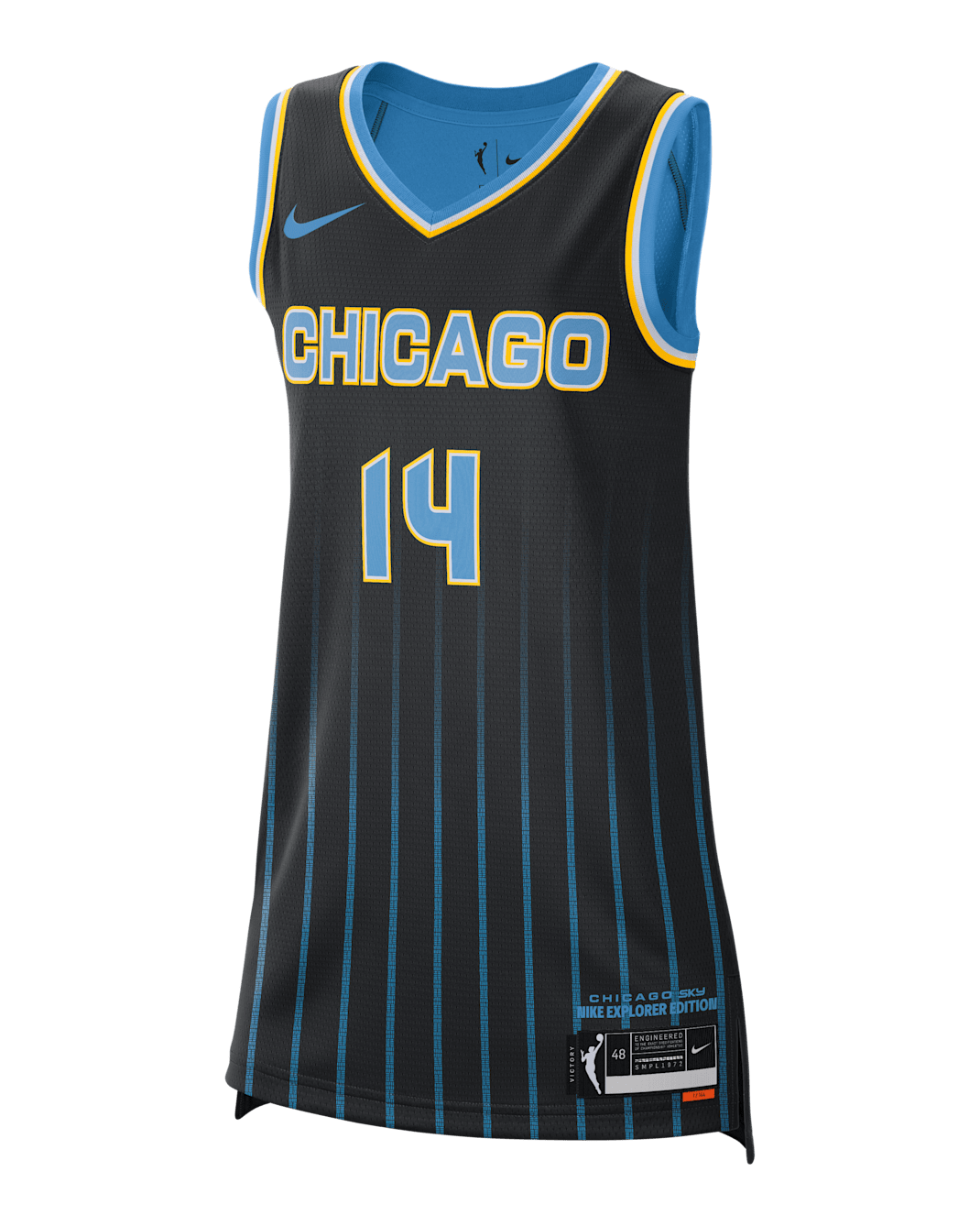 Chicago Sky Explorer Edition Nike Dri-FIT WNBA Victory Jersey - Black