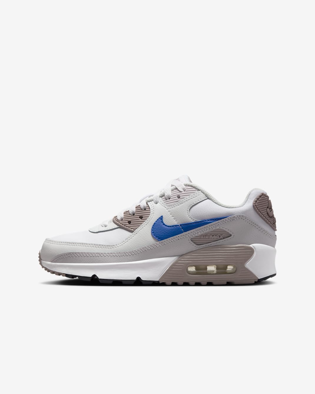 Nike Air Max 90 大童鞋款 - 白色/College Grey/Summit White/Racer Blue
