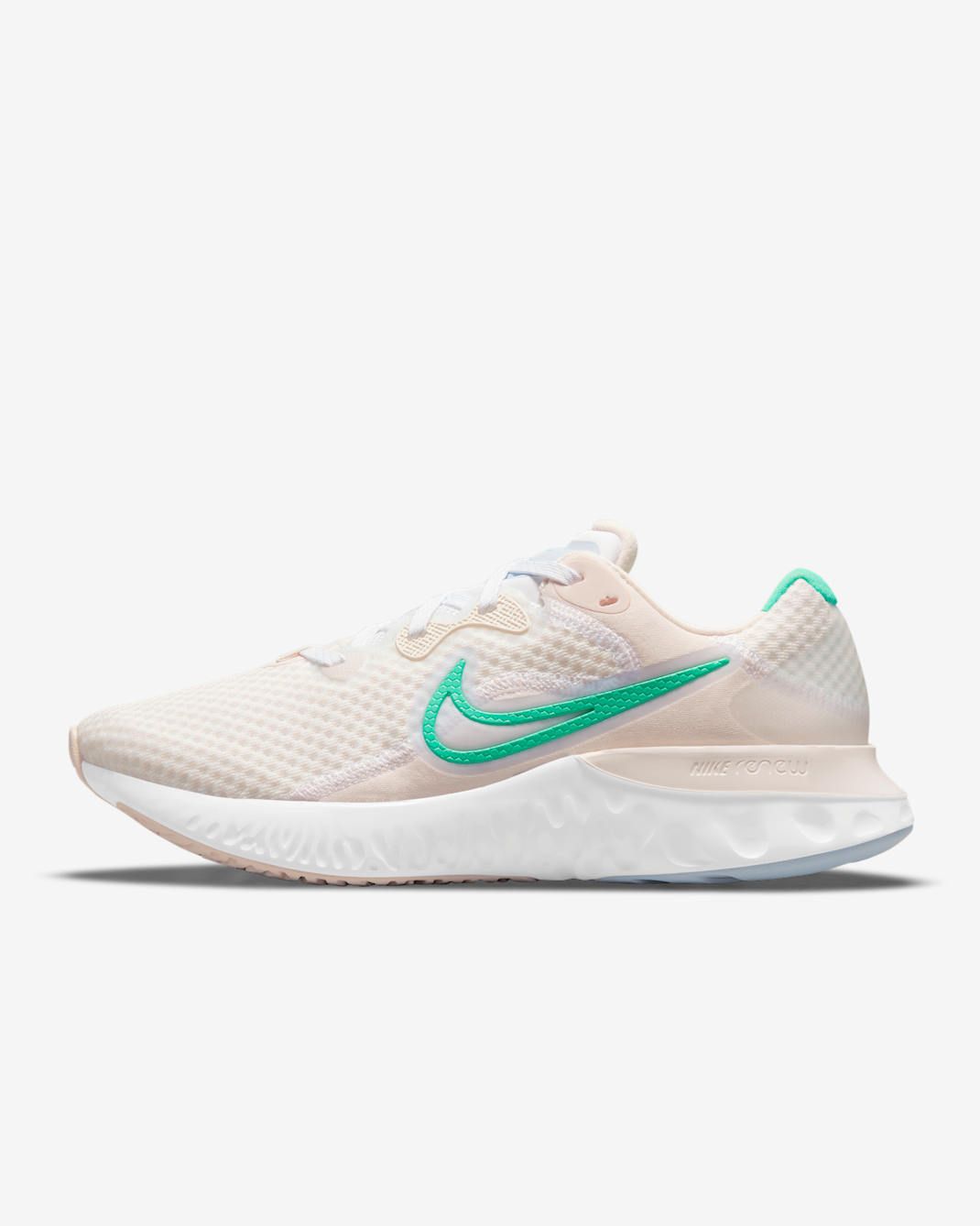 Nike Renew Run 2 Women's Road Running Shoes - White/Light Soft Pink/Hydrogen Blue/Menta