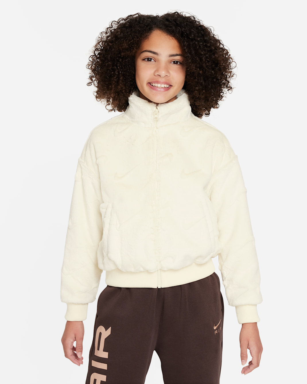 ナイキ スポーツウェア ジュニア (ガールズ) ジャケット - ココナッツミルク